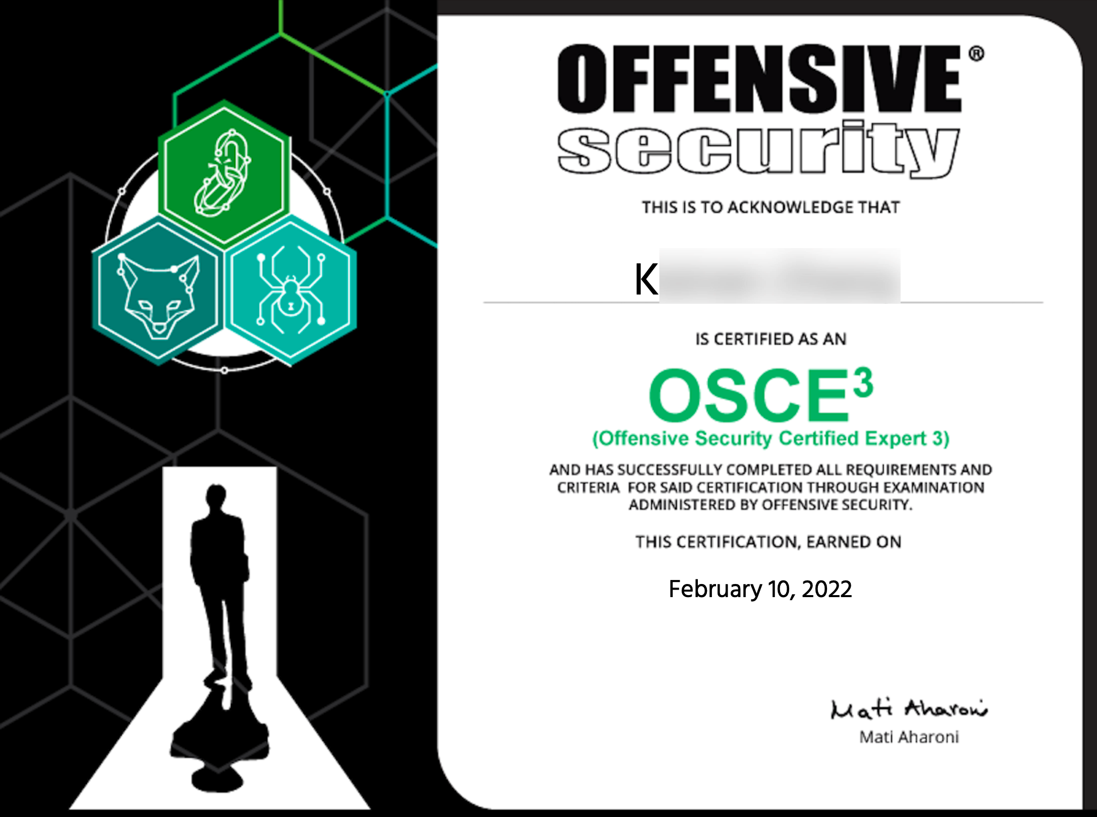 OSCE3 Certification